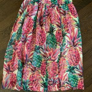 JCREW RATTI PINEAPPLE SKIRT SIZE 6